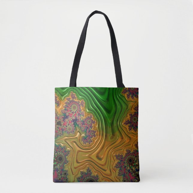 Bolsa Tote Floresta Fractal (Frente)