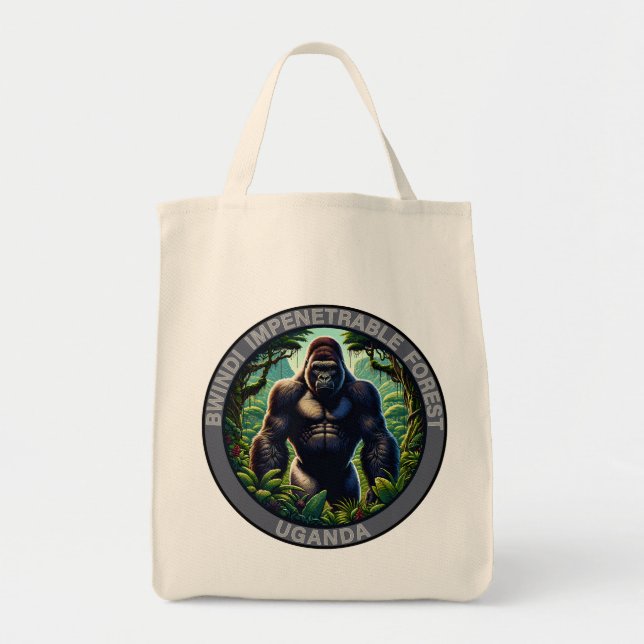 Bolsa Tote Floresta Impenetrável de Bwindi Uganda (Frente)