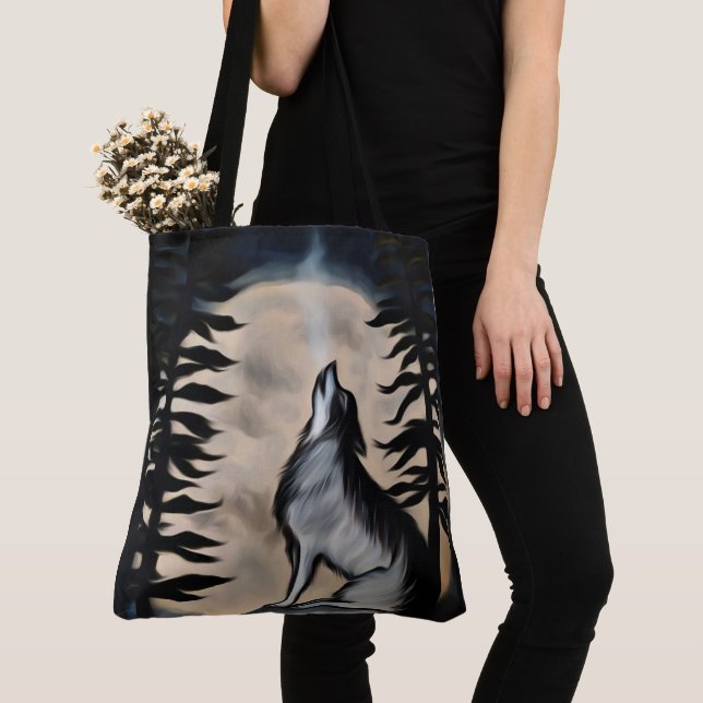 Bolsa Tote Floresta noturna (Close Up)