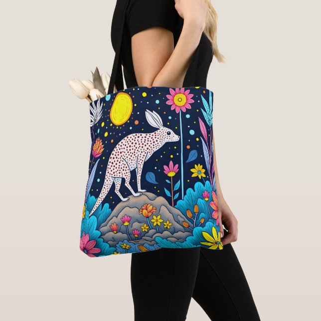 Bolsa Tote Floresta Noturna Sonhadora (Close Up)