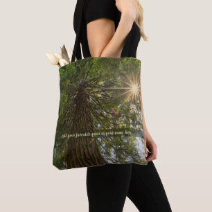 Bolsa Tote Floresta Pacífica Com Foto De Luz Dourada