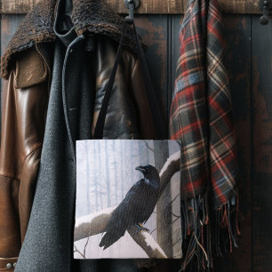 Bolsa Tote Floresta Raven de inverno