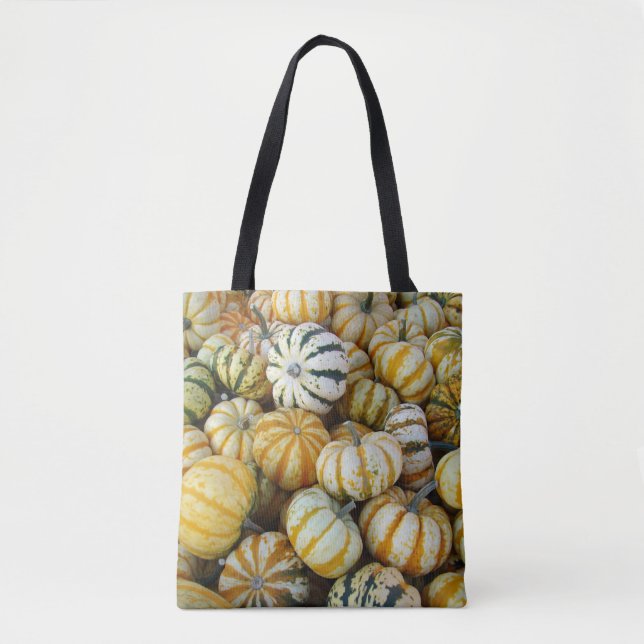 Bolsa Tote Florestas de Colheita Laranja e Verde (Frente)
