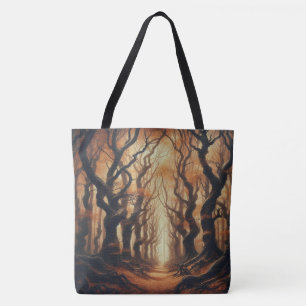 Bolsa Tote Florestas de outono gótico