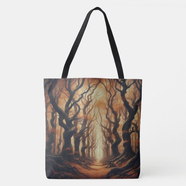 Bolsa Tote Florestas de outono gótico (Frente)