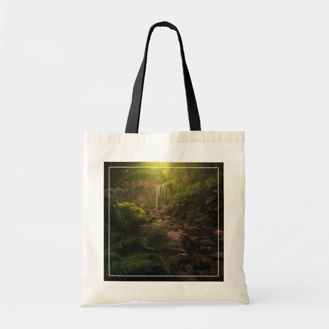 Bolsa Tote Florestas | Destaques da luz solar Cascata (Frente)