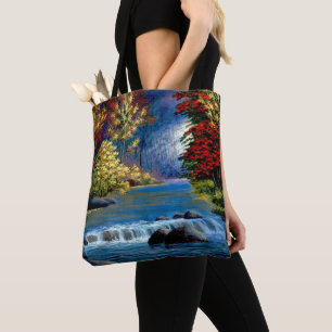 Bolsa Tote Florestas Misteriosas Pintadas e Saco de Tota do R