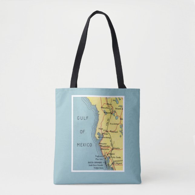 Bolsa Tote Flórida Antiga Golfo do México (Frente)