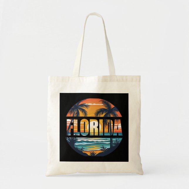 Bolsa Tote Florida Beach Waves (Frente)