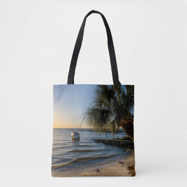 Bolsa Tote Flórida de Palmeira de Flórida e Sunset Bag (Frente)