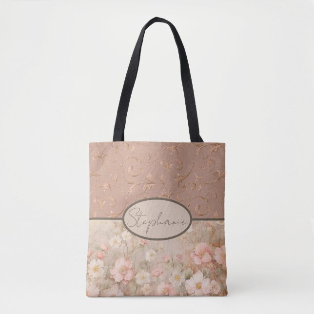 Bolsa Tote Flórida do estilo de moagem flexível (Frente)