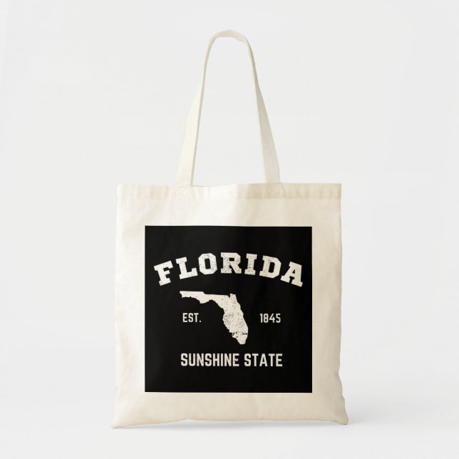 Bolsa Tote Florida Est 1845 Sunshine State (Frente)