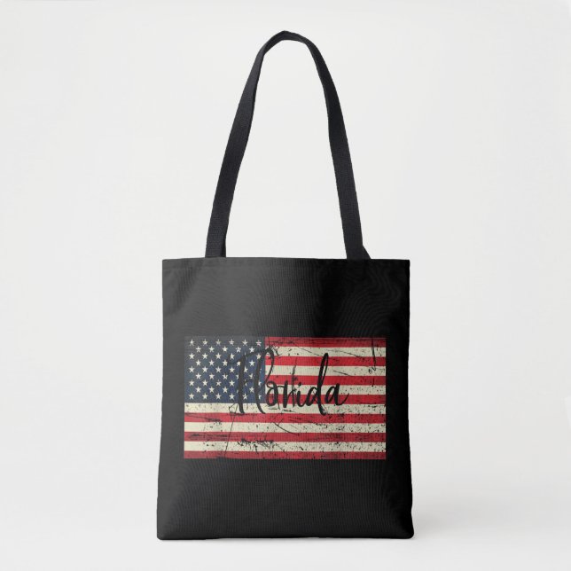 Bolsa Tote Flórida EUA Estado América Viagem Floridian (Frente)