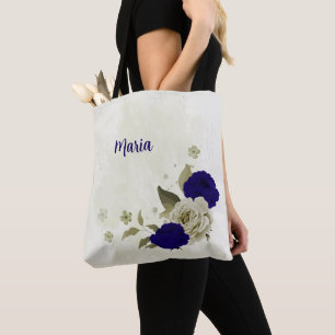 Bolsa Tote Flórida real azul-bege