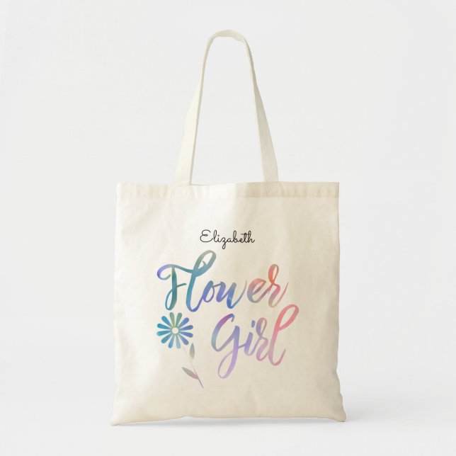 Bolsa Tote Florista com nome (Frente)