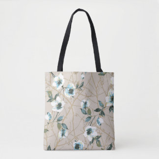 Bolsa Tote flower pattern design textile illustrationart,patt