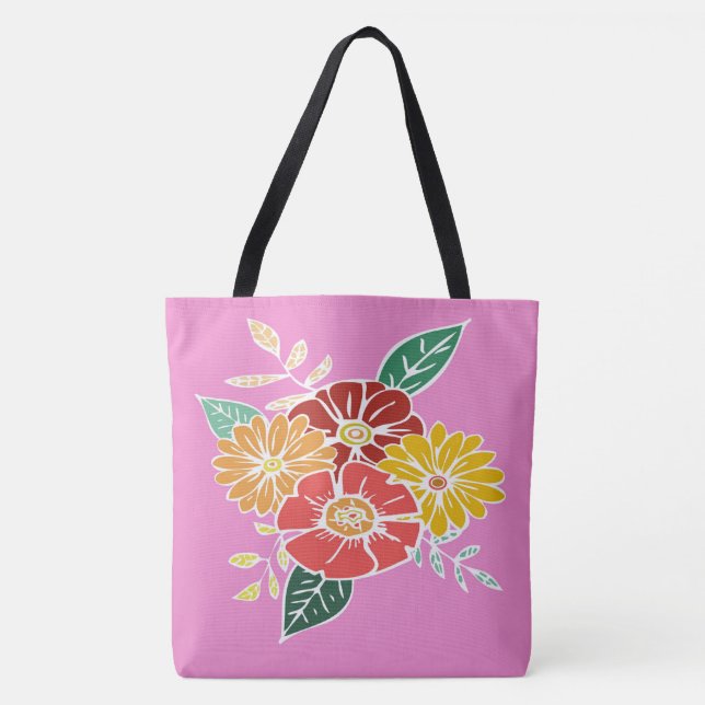 Bolsa Tote Flower Power #9 (Frente)