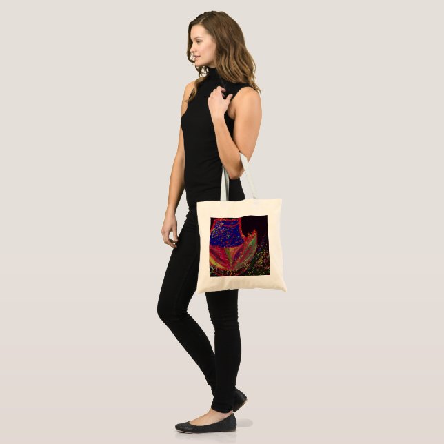 Bolsa Tote Flower Wearing a Hat Tote Bag (Frente (modelo))
