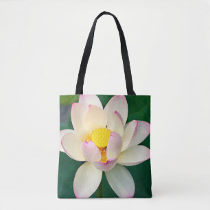 Bolsa Tote Flowers Lotus Water Flower