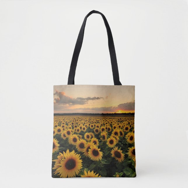 Bolsa Tote Flowers | Sunflower Field (Frente)