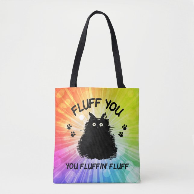 Bolsa Tote Fluff You You Fluffin Fluff Kitty Cat (Frente)