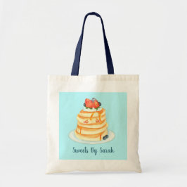 Bolsa Tote Fluffy Pancakes Com Xarope, Fruta E Creme De Mapea