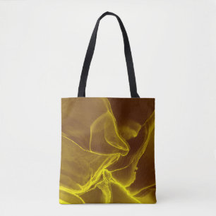 Bolsa Tote Fluido de Tinta Glamor. Efeito do Precioso castanh