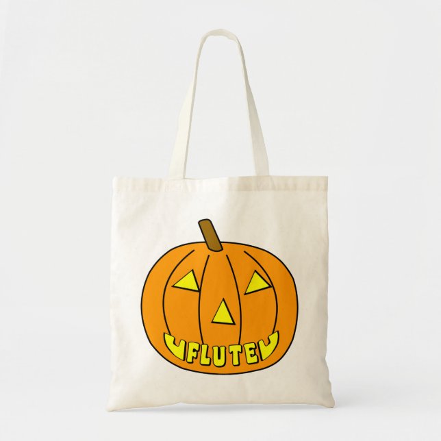 Bolsa Tote Flute Halloween Pumpkin (Frente)