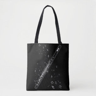 Bolsa Tote Flutist Musical Notes por Instrumentos