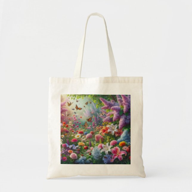 Bolsa Tote Flutuação Floral (Frente)