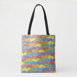 Bolsa Tote Flutuações coloridas