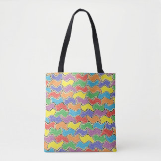 Bolsa Tote Flutuações coloridas