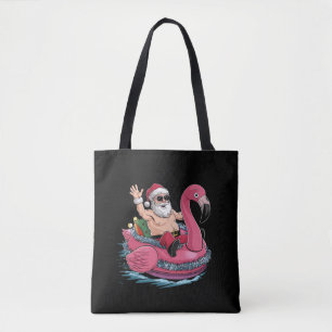 Bolsa Tote Flutuador Flamingo Natal Flutuante Natal Em Julho