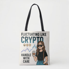 Bolsa Tote Flutuando Como Cripto - Engraçada Rapariga De Muda