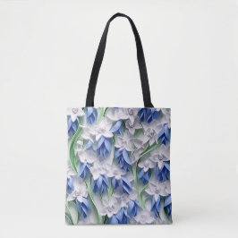 BOLSA TOTE FLUXAS BRANCAS BRANCAS PURAS DE 3DLOOK BLUEBELL
