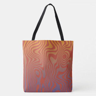 Bolsa Tote Fluxo de Sonho l Padrão Abstrato Trippy - No. 01