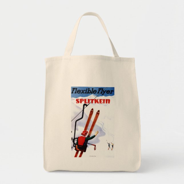 Bolsa Tote Flyer Flexível Splitkein Wooden Promo (Frente)