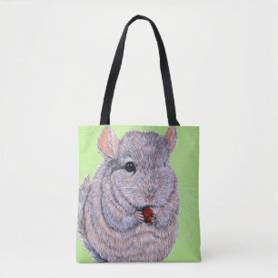 Bolsa Tote Fofinho Nibbling Chinchilla