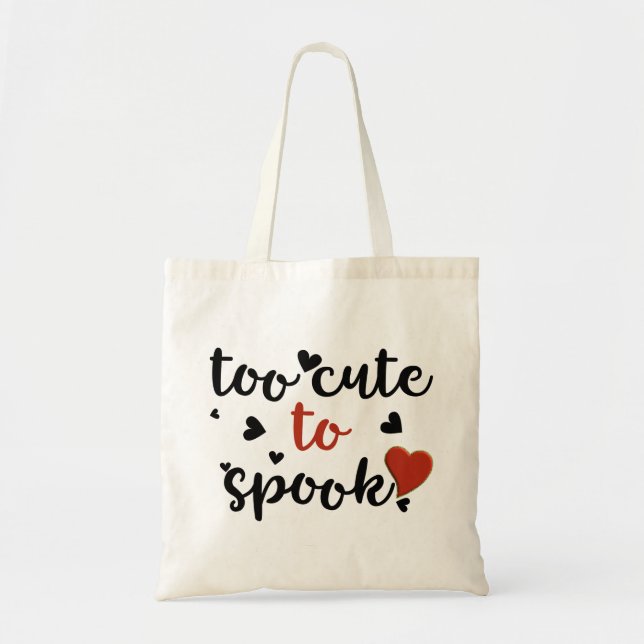 Bolsa Tote fofo demais para assustar o halloween (Frente)