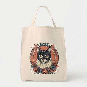 Bolsa Tote fofo gata amante arte design comprar agora
