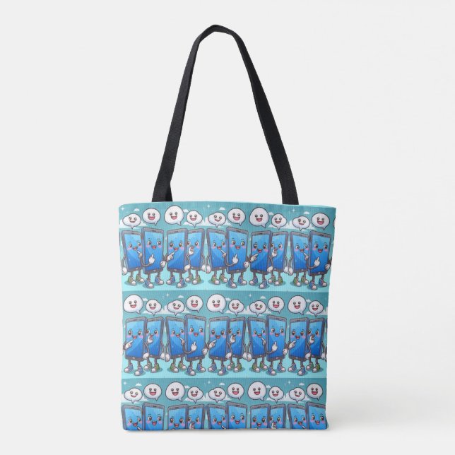 Bolsa Tote fofoca de celular (Verso)