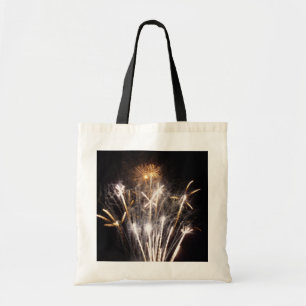 Bolsa Tote Fogos de Artifício Brancos e Dourados II Celebraçã