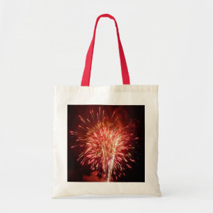 Bolsa Tote Fogos de Artifício Vermelhos, Brancos e Azuis II P