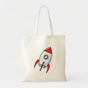 Bolsa Tote Foguete bonito dos desenhos animados
