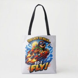 Bolsa Tote Foguete de Preguiça Engraçado, Muito Preguiçoso pa