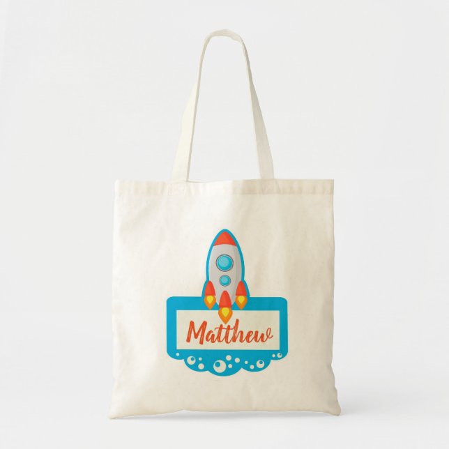 Bolsa Tote Foguete espacial (Frente)