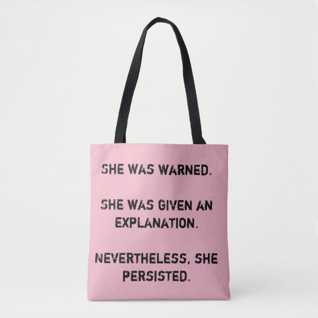 Bolsa Tote Foi advertida (Frente)