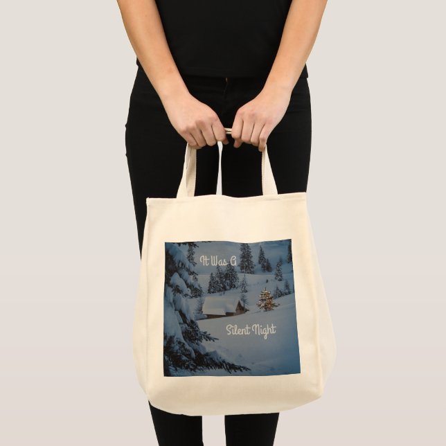 Bolsa Tote Foi Uma Noite Silenciosa (Frente (produto))