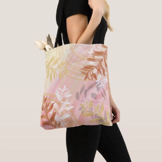 Bolsa Tote Folha botânica moderna do abstrato floral da Tendy