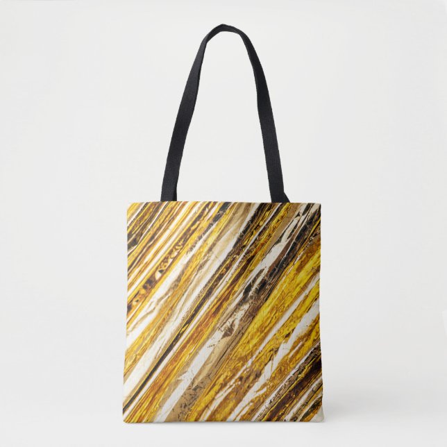 Bolsa Tote Folha Challn Shimmering Gold Foil (Frente)
